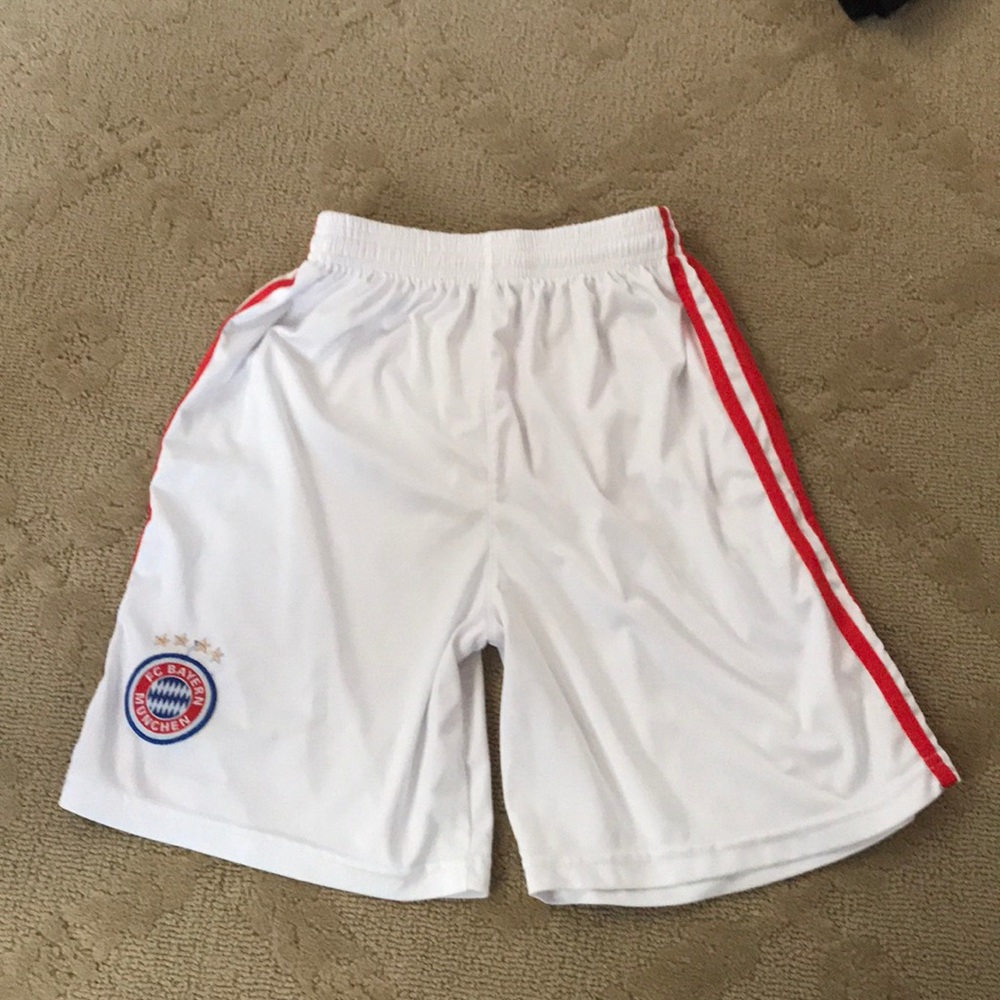 White/Red FC BAYERN MUNICH Adidas Shorts